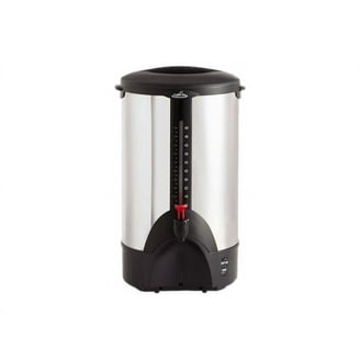 West Bend 43536 Coffee Maker, 36-Cup Capacity, Aluminum, Dripless Faucet,  Quick Brewing - Walmart.com