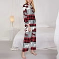 thumbnail image 4 of Bingfone Womens Pajama Sets Buffalo Plaid Forest Print,Long Sleeve Loungewear Pajamas Set-X-Large, 4 of 9