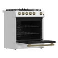 thumbnail image 4 of Forno Leonardo Espresso 30-Inch White Gas Range, 5 Burners, 39,500 BTU, 5 cu.ft Convection Oven, 4 of 11