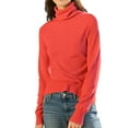 thumbnail image 6 of gbyLJF Womens Turtleneck Long Sleeve Shirts Solid Color Base Layer T-shirts Slim Fit Knitted Pullover Sweaters Casual Soft Tops Blouse, 6 of 7