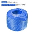thumbnail image 2 of Uxcell Polyester Nylon Plastic Rope Twine Household Bundled for Daily Binding Packing 1148.2ft Length Blue, 2 of 5