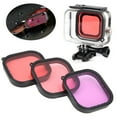 thumbnail image 4 of Diving Lens Filter, Action Camera Filters  Filtering 3Pcs Purple Magenta Red  For Cameras, 4 of 8