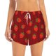 thumbnail image 2 of Balery Strawberry Pantalones cortos deportivos para mujer con forro y dos bolsillos, elásticos, para entrenamiento, gimnasio, yoga-X-Large, 2 of 7