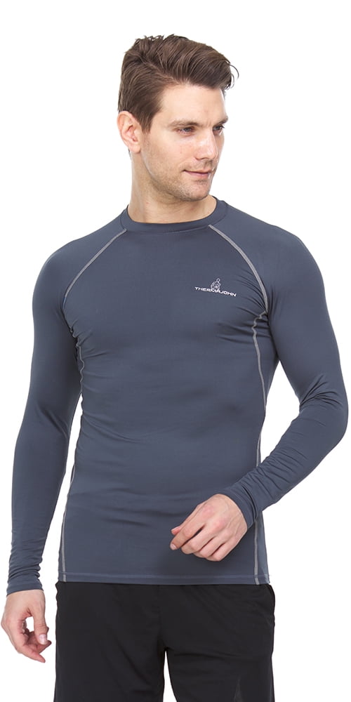 Download Thermajohn Men Long Sleeve Baselayer Cool Dry Compression ...