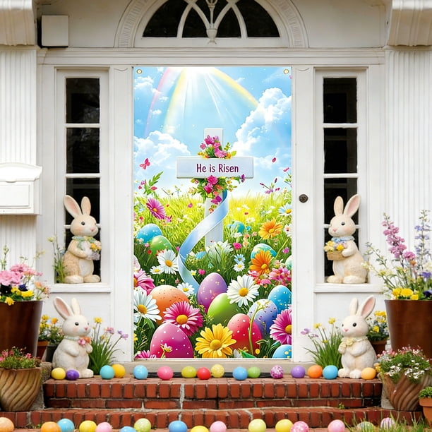 Decoraciones para Fiestas de Pascua con Cortinas de Puerta
