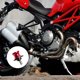 thumbnail image 2 of Carretes de soporte trasero CNC rojos para brazo oscilante de motocicleta, 8 mm, bobinas deslizantes premium, 2 of 5
