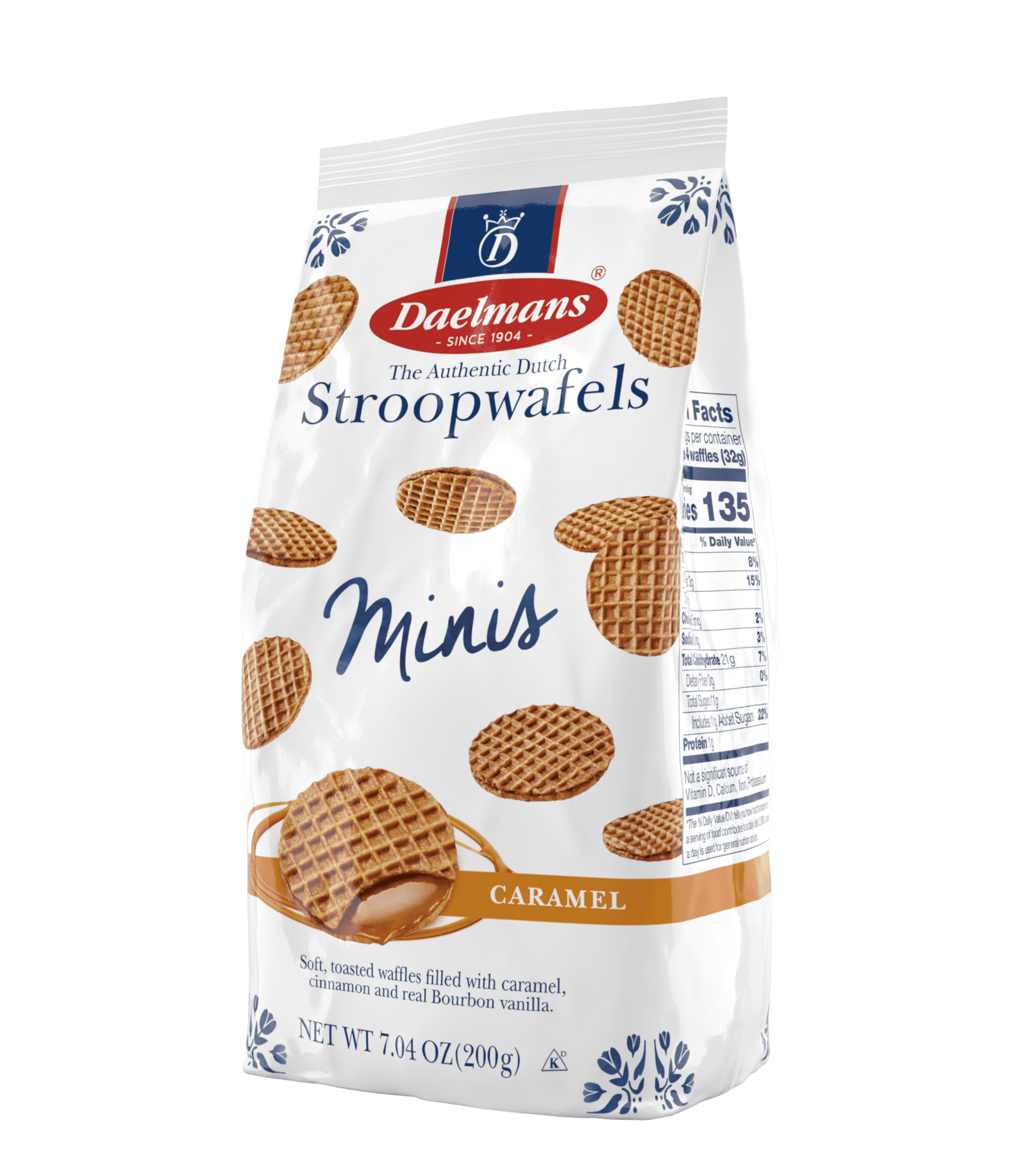 DAELMANS, CARAMEL MINI STROOPWAFEL, 7.04 OZ, (Pac