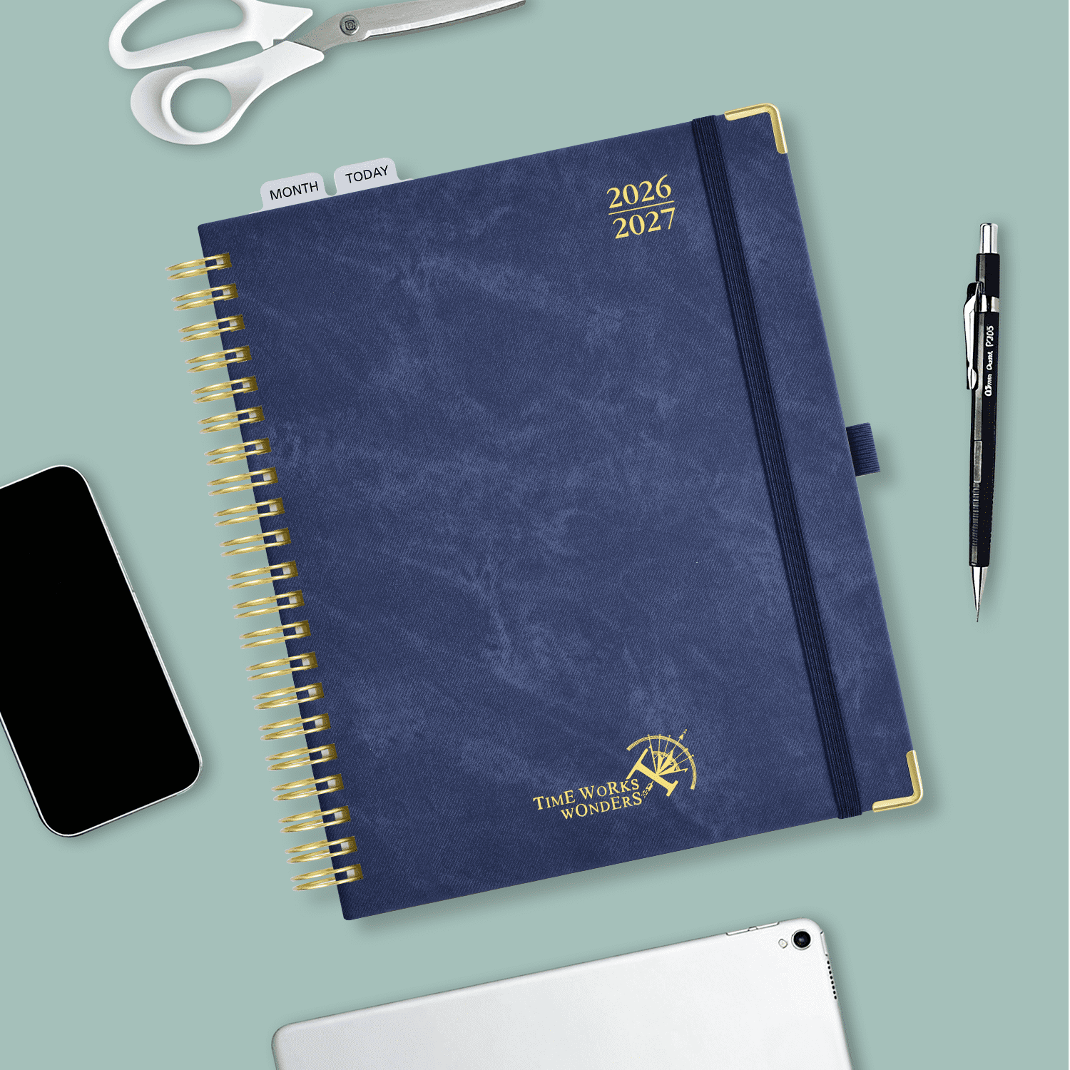 POPRUN Teacher Planner 2026-2027, 8.5"x11", Academic Year Lesson Plan Book for Teachers (Jul.26 - Jun.27), Weekly and Monthly with Gradebook, 2-Sided Pocket, Leather Hard Cover for Classroom, Pink