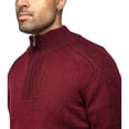 thumbnail image 5 of X RAY JEANS Mens Quarter-Zip Pullover Sweater, Burgundy Marled, 2XL, 5 of 5