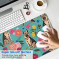 thumbnail image 4 of Long Mouse Pads for Desk,German Shepherd Dog and Flower Desk Mats on Top Of Desks, Desk Mouse Pad Extra Large with 3mm Non-Slip Base and Stitched Edge for Gaming,Office,Work,Home 31.5"x15.7", 4 of 6