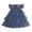 Blue, variant on Ashirexll Girls Summer Dress, Dresses for Girls, Children Summer Casual Tiered Dress Ruffle Sleeve Flower Sequin Mesh Princess Dress for Kids 2-10Y