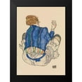 thumbnail image 2 of Schiele, Egon 14x18 Black Modern Framed Museum Art Print Titled - Seated Woman-Back View, 2 of 5