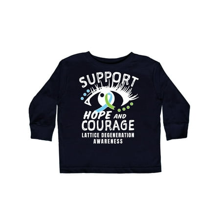 

Inktastic Lattice Degeneraton Support Hope and Courage Gift Toddler Boy or Toddler Girl Long Sleeve T-Shirt