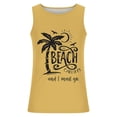 thumbnail image 3 of Gifts for Men! LINGLANG Mens Lightweight Sleeveless Tank Top Palm Tree Graphic Hawaiian Style, 3 of 4