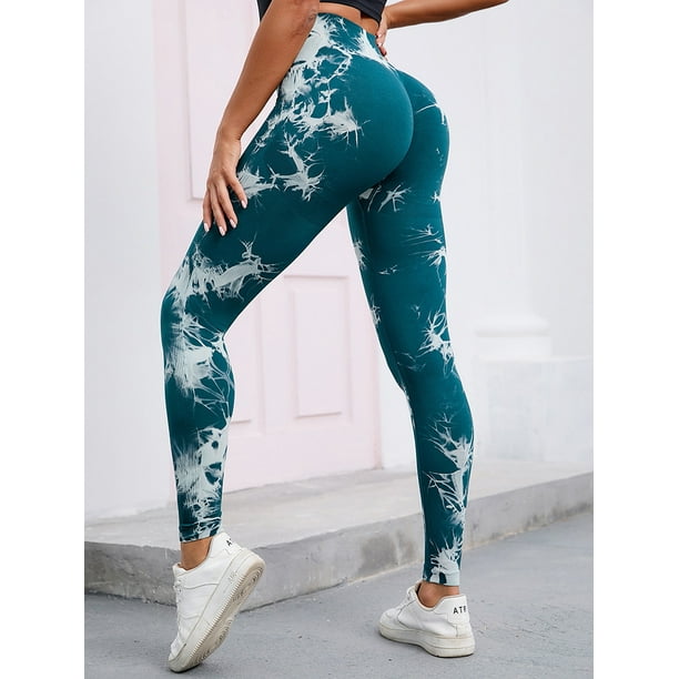 High Waist Peach Skin Tie Die Tights High Quality Activewear Women Knitted  Leggings - China Women Fitness Leggings and Yoga Pants price