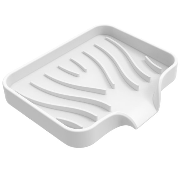UNTERING Silicone Soap Box Self Draining Rectangular Soap Dish Bathroom Soap Tray for Kitchen Hotel Home Soap Soap Pad Container