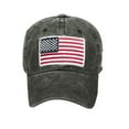 thumbnail image 2 of Black Women's Baseball Caps, Adult Classic American Flag Washed Old Letter American Sunshade Baseball Cap,Women's Accessories Baseball Caps, 2 of 7