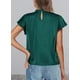 thumbnail image 2 of Blusa para Mujer PRETTYGARDEN Manga con Volantes Satín Verde Oscuro XXL, 2 of 5