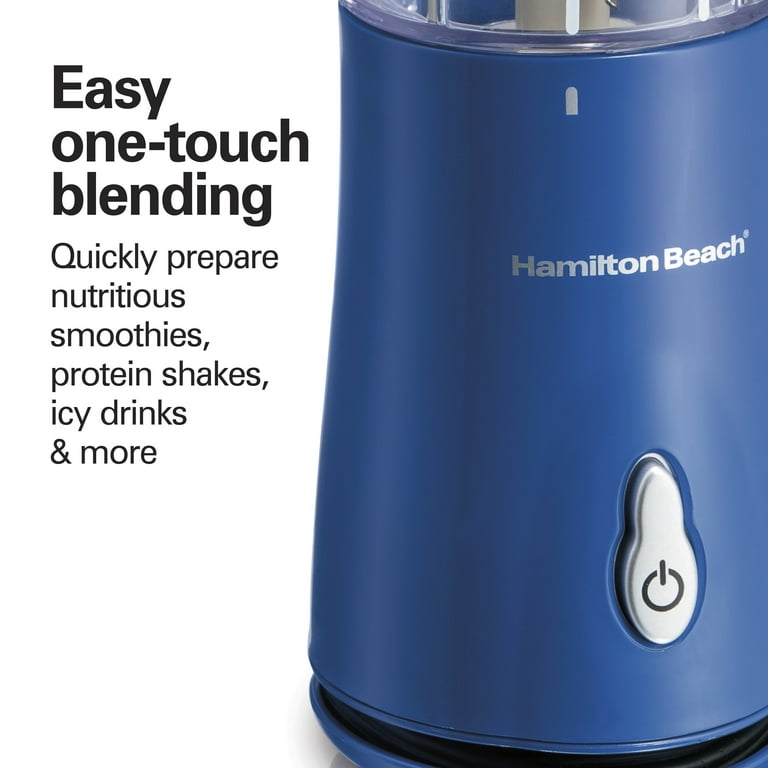 Hamilton Beach Portable Blender Shakes Smoothies With BPA Free Travel Cup &  Lid.