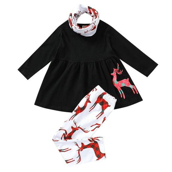 ZPYESWOW Christmas Onesies Baby Christmas Sets for Girls Christmas Onesie Newborn Girls Bodysuit Baby Boy Overalls 12-18 Month Girl Clothes Winter, Black 12-18 Months