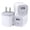 White, variant on USB Wall Charger, Charger Block, 3-Pack 1A/5V Charging Cube Box Single Port USB Chargerr Plug for Samsung Galaxy S25,A17,Pixel 10