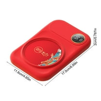 Heated Coffee Mug Warmer with Thermostat, 8-Hour Auto Shut-Off, USB Powered Saucer for Home Office Use, Easy One-Touch Control, Large Display – 1 Pack