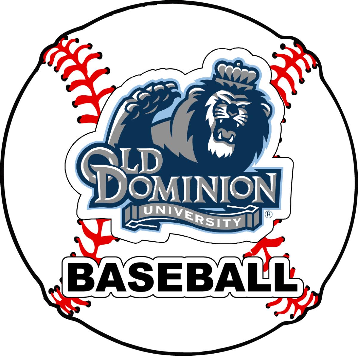 Old Dominion Monarchs 4Inch Round Baseball Vinyl Decal Sticker