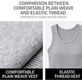 thumbnail image 4 of Men's Wide Strap Ribbed Tank Top – High Stretch Breathable Sleeveless Gym Shirt, Men's Ribbed Workout Tank Tops, 4 of 6