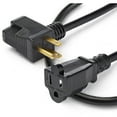 thumbnail image 2 of Startech.com 12inch Outlet Saver Extension Cord - 5-15p To 2x 5-15r - 16awg - Extension Cable - Nema 5-15p (p) To Nema 5-15r (r) - Ac 125 V - 13 A - 100 Ft - Black, 2 of 5