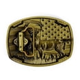thumbnail image 3 of Western Cowboy Belt Buckle - Patriotic American Flag Deerhide Belt,Punk Belt Buckle,Men's and Women's Western Belt Buckle, 3 of 6