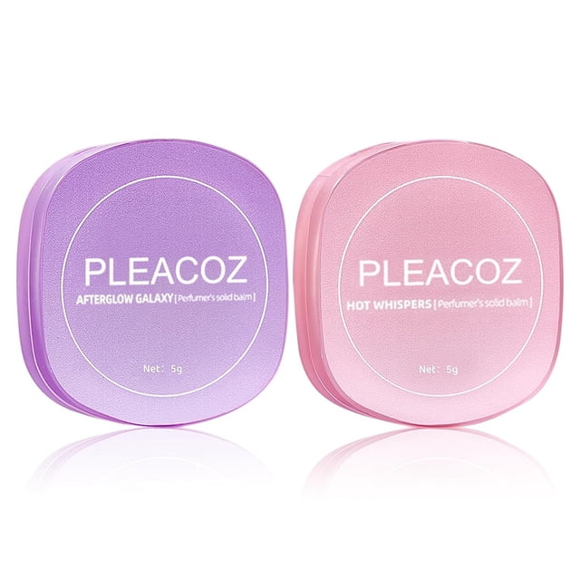 Perfume sólido Pleacoz con fragancia natural para mujer, paquete de 2
