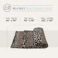 thumbnail image 3 of Elegant Comfort Luxury Velvety Feel Blanket, All-Season Lightweight Blanket, Ultra Plush, Soft, Flannel Fleece for Couch, Sofa, Bed, Travel, Animal Print Design, Full/Queen, Leopard, 3 of 5