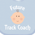 thumbnail image 4 of Inktastic Future Track Coach Occupation Boys or Girls Baby Bib, 4 of 4