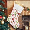 thumbnail image 5 of Coolnut Christmas Stockings Christmas Baubles Gingerbread 2Pack 17" Xmas Fireplace Santa Socks Christmas Tree Hanging Stocking Socks for Christmas Holiday Gift Decor, 5 of 7