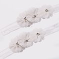 thumbnail image 6 of Baby Girl Shoes Soft Sole Floral Newborn Infant Mary Jane Flats Baptism Dresses Shoes Soled Sandals Shoes Princess Shoes-White-11.5Cm, 6 of 6