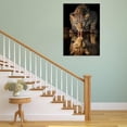 thumbnail image 3 of Mudket Leopard Drinking Water with Reflection Canvas Wall Art, Realistic Safari Wildlife Canvas Art for Living Room Bedroom Print for Office Home Decor , Framed Ready to Hang - 12"L x 8"W, 3 of 9
