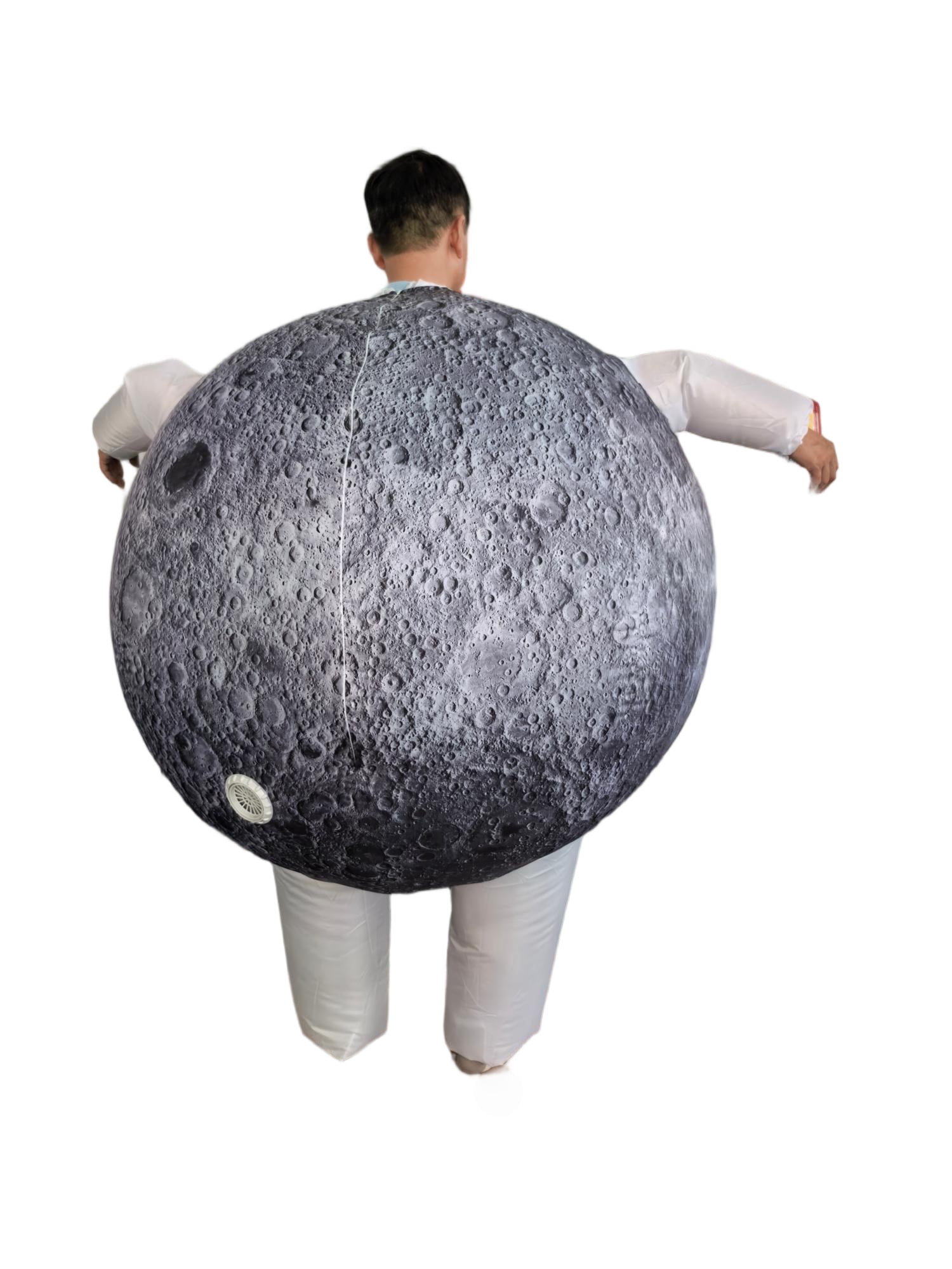 Halloween Inflatable Planet Costume for Adults Moon Mascot Costume Full-Body Planet Cosplay Suit for Halloween, Christmas,Carnival