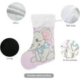 thumbnail image 3 of Coolnut Christmas Stockings 1PCS,Cute Baby Elephant in Kindergarten Style Big Xmas Stockings Gift Decorations and Party Supplies,Used for Fireplace Decoration Socks Christmas Tree Decoration, 3 of 7