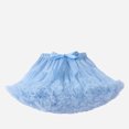 thumbnail image 3 of TOOYOU Girls Dresses Baby Soft Fluffy Tutu Skirt Toddler Mesh Tutu Bowknot Princess Skirt Sweet Girl Breathable Comfort Sundress ,Size 5-7 Years , Blue, 3 of 3