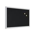 thumbnail image 2 of U Brands 20 x 30 x 1 in. Magnetic Chalkboard, Black Surface White Wood Frame, 2 of 8