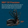 thumbnail image 2 of 10"x3.5" Convex Rear View Mirror For UTV ATV [1.75" Roll Bar Clamp] [Wide Visibility] [360 Adjustable Joint] [Shatterproof Glass] Rearview View Mirror for Polaris RZR 800 900 1000 XP, 2 of 8