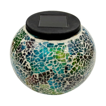 

Azhf Hot Sales Party Landscape Color Changing Solar Garden Light Mosaic Lantern Yard Decor Home