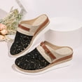 thumbnail image 6 of Samdudou Casual Shoes for Women Closed Toe Slip On Mules Intricate Crochet Mesh Upper with Buckle Strap Espadrille Sole Outdoor Walking Footwear Summer Getaways, 6 of 9