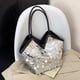 thumbnail image 5 of Bolso pequeño de moda para mujer, con textura moderna, con lentejuelas, informal, versátil, bandolera de hombro, de PU, 5 of 6