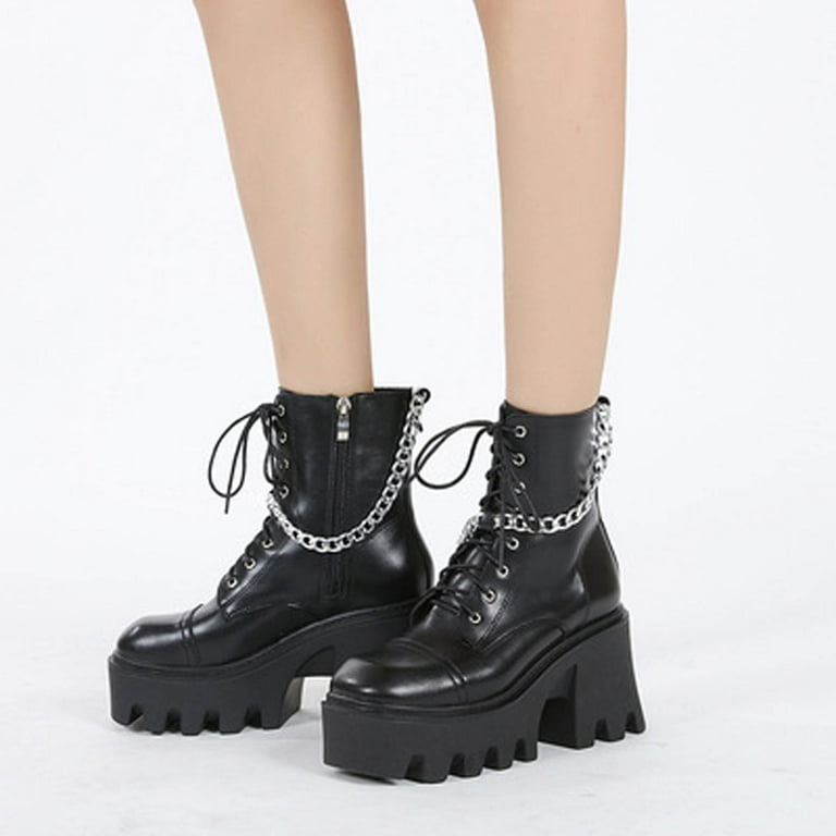Thick platform clearance boots