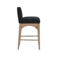 thumbnail image 6 of Meridian Furniture Waldorf Black Chenille Fabric Stool, 6 of 7