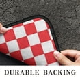 thumbnail image 6 of Red and White Checkered Pattern Door Rugs,Washable Non Slip Door Mats Indoor,Decorative Door Mats,Entry Mat Indoor for Entrance,Bedroom,Kitchen,Bathroom,30"x17", 6 of 6
