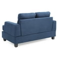 thumbnail image 6 of Glory Furniture Sandridge Microsuede Loveseat in Navy Blue, 6 of 6