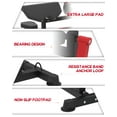 thumbnail image 2 of HeeH 2-in-1 Bicep Curl & Tricep Extension Machine - Arm Workout Bench for Home Gym (Red), 2 of 7