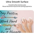 thumbnail image 6 of Stay Positive Work Hard and Make It Happen Inspirational Quote Desk Mat,Extended Mouse Pad Large Non-Slip Rubber Base Mousepad with Stitched Edges,Waterproof Desk Pad for Work/Home 31.5" X 15.7", 6 of 6